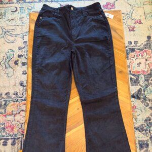 Old Navy women's, black, boot cut corduroy pants, size 10 tall